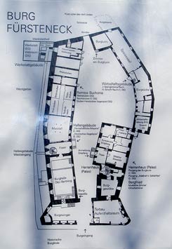 Grundriss an der Burg, Foto: Friedhoff