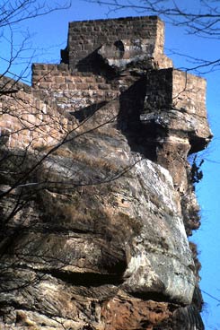 Burgfelsen von Westen