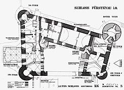 Grundriss der Hauptburg, aus: Krebs, Frstenau (1980)