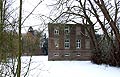 Haus Uentrop - Herrenhaus, Schmalseite mit Wassergraben, Foto: G. Kieling 2011