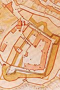 Die Tecklenburg um 1720 aus G. B�hm, Tecklenburg, S. 22