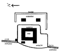 Haus Marck nach einem Plan von 1723 aus Hunsche, Rittersitze (1988), S. 174