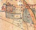 Haus Marck im Urkataster von 1828 mit Fortschreibung bis 1911 aus G. B�hm, Haus Marck, S. 27