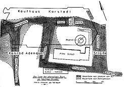 Gronau, Schloss Gronau nach der Baubeobachtung 1979 aus Hanspeter Dickel, Natur und Kultur des Raumes Gronau und Epe S. 85