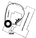  Anholt, Rekonstruktionsversuch der Burg des 12. Jhs. aus Mummenhoff 1961, Abb. 1