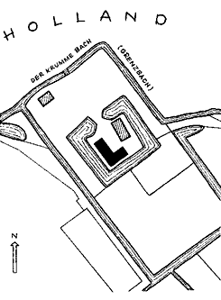  Hardenberg, Plan nach Urkataster aus BuK Borken 1954, S. 99