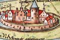  Burg Ldinghausen um 1580, Aquarellierte Federzeichnung aus einer Prozessakte, Staatsarchiv Mnster, Scan aus Burg Vischering 1993, S. 41
