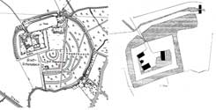 L: Grundriss in DGK 5, R: Senden - Gro�-Schonebeck in BuK L�dinghausen, 91