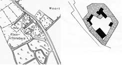 L: Grundriss in DGK 5, R: Senden - Klein-Schonebeck in BuK Ldinghausen, 91