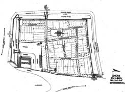 Grundriss aus: Blum-Spicker, 600 Jahre (1985), Abb. 44, dort nach B.O. Kobbe, Die kurk�lnischen Stadtgr�ndungen des 13. und 14. Jh. (1972) Abb. 106.