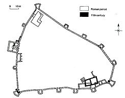 Visegrd. Baualtersplan der Befestigung auf dem Sibrik-Hgel (Zeichnung: Mtys Szőke)