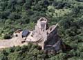 Hollkő. Die Luftaufnahme der Burg von Norden, 2002  (Foto: civertan.hu)