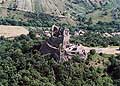 Hollókő. Die Luftaufnahme der Burg von Süden, 2002 (Foto: civertan.hu)