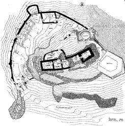 Salgtarjn-Salg. Ausgrabunsgrundriss der Burg, 2005. (Zeichnung: Istvn Feld)