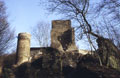 Hauptburg mit Wohnturm und 'Verliesturm', Foto: J. Friedhoff (1995)