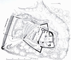 Grundriss, aus: KD Neuwied (1940) mit Ergnzungen von J. Friedhoff