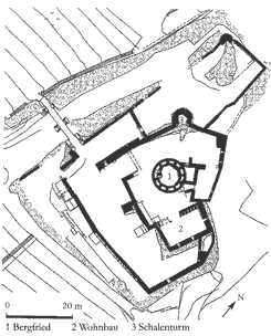 Grundriss, aus: La�, Burgen (2005)