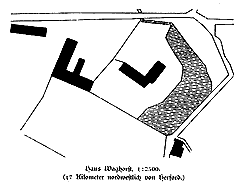 Grundriss aus: BKD Herford (1908), S. 74 (Zustand 1825)