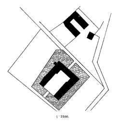 Grundriss aus: BKD Herford (1908), S. 64 (Zustand 1825)