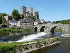 Runkel mit Lahnbr�cke F�rstl. Wied�sche Rentkammer