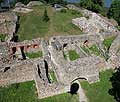 Residental rooms in main castle. Airphoto Kari Uotila 2009.