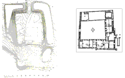 Survey, made by: Johannes Hertz (1969). Plan of the basement, drawing: Emil Jrgensen (1908), The National Museum of Denmark