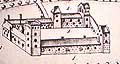 The castle seen from the north c. 1670, printet in: Resens Atlas Danicus 1677