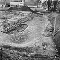 Excavation of the tower Folen (the Foal) in 1975, photo: The National Museum of Denmark