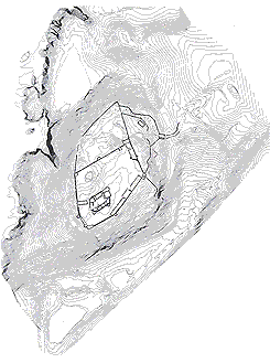 Plan of the site, from: Etting, Castles (2010)