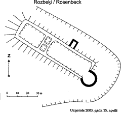 Skizze des Grundrisses von Roberts Spirģis (2003)