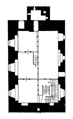 Grundriss des Wohnturms, aus: Buk H�xter (1914)