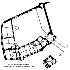 Lageplan, aus: BuK Warburg (1914)