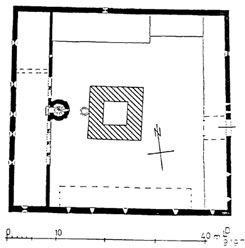 Rekonstruktion der ursprnglichen Burg von Babenhausen (aus Jost 2001, S. 128)