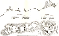 Grund- und Aufriss, aus: Monschauer, Sterrenberg und Liebenstein (1985).