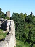 Blankenberg, Blick auf Vorburg und Stadt. Foto: J. Friedhoff 2013.