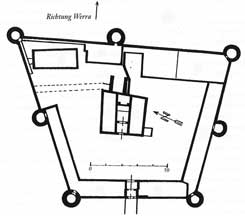 Lageplan um 1870 nach H�bscher