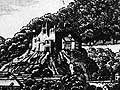 Burg Modrý Kameň auf Kupferstich R. Lányi und S Lenhardt von 1826 (nach Závadová 1974, Abb. 208).
