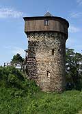 Severn (Karlovarsk) vě v pohledu od vchodu - Nordturm (Karlsbaderturm) vom Osten gesehen. Foto T. Durdk. 