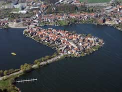 Luftbild der Stadtinsel (Foto: F. Ruchhft, 24.04.2005)