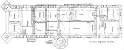 Grundriss des Hauptgebudes 1950 (Aufnahme Architekturbro Wenz und Zettel/regensburg; nach Ritscher 1986, Taf. v. S. 9)