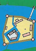  Rekonstruktion der Burg B�ckeburg Mitte des 16. Jhs. (aus Heine 2010, S. 39 Abb. 37)