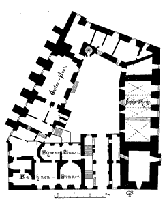  Grundriss des Schlosses B�ckeburg (aus Sch�nermark 1979, S. 5)