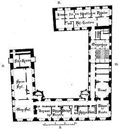  Grundriss des Schlosses Stadthagen (aus Schnermark 1979, S. 43
