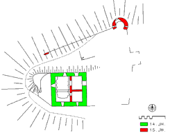 Hollenburg: Bauphasenplan. Ausfhrung: Patrick Schicht (2005)