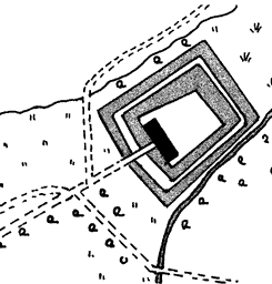  Plan von Schloss Knigsbrck (aus Warnecke 1985, S. 87)