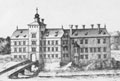 Eckartsau: Historische Ansicht des Schlosses. Aus: Vischer, Topographia (1672)
