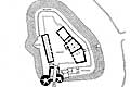 Grundriss von Burg Coppenbrgge vor 1800 (aus Bhring 1975, S. 142)