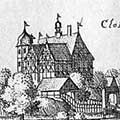 Die Burg Freudenberg im Stich von Merian aus dem Jahr 1654