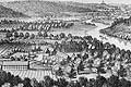 Ansicht des Gutes Forst bei Merian 1654