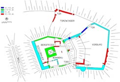 Pottenburg: Bauphasenplan. Ausfhrung: Patrick Schicht nach Grundlagen von Gerhard Reichhalter (2005)